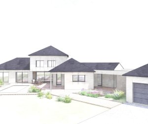 Plan d'un agrandissement de maison à angers